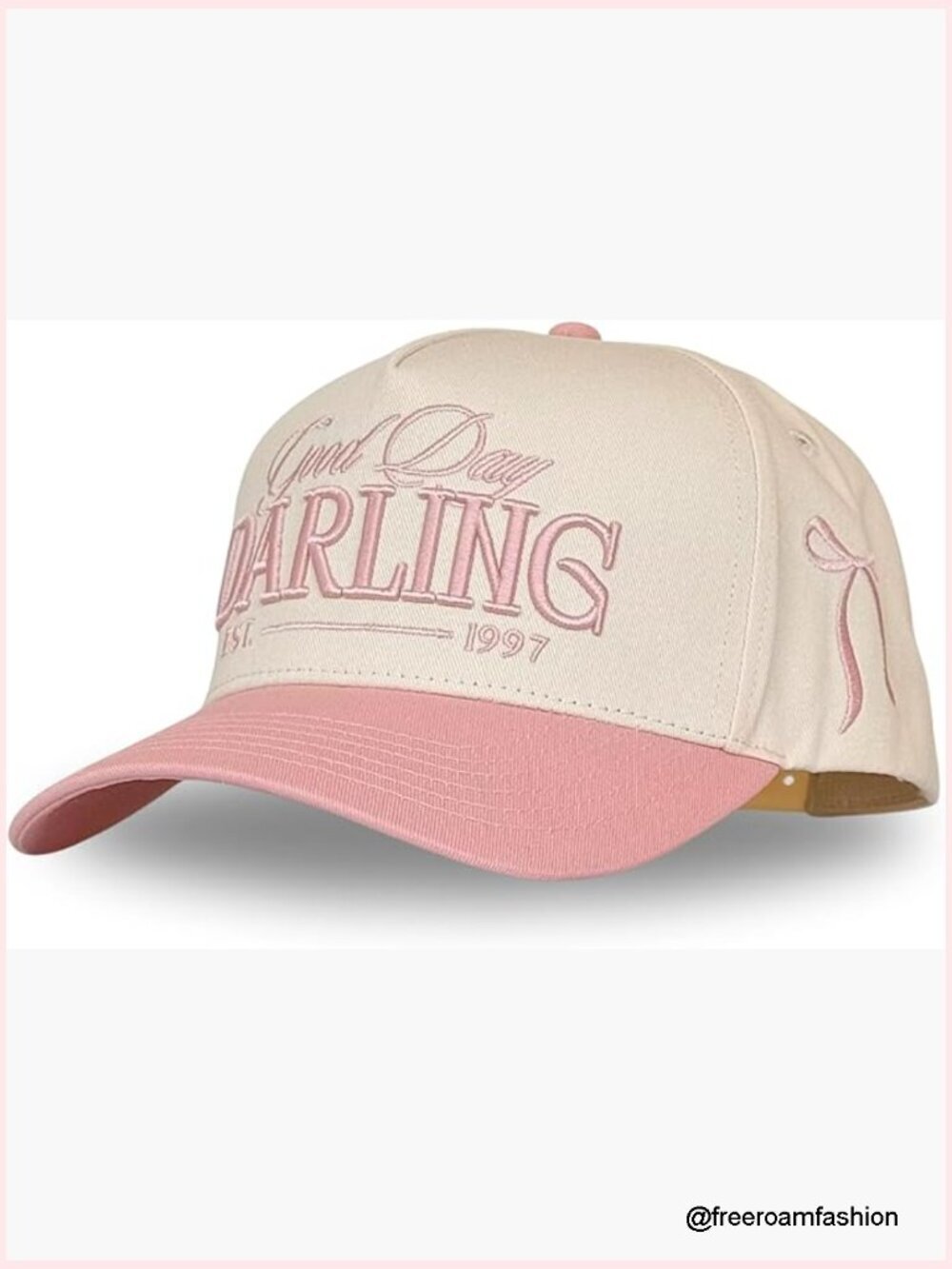 Vintage Fashion Trucker Hat - Adjustable Snapback - Cotton Crown